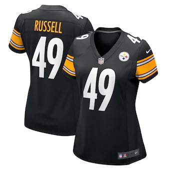 womens nike chapelle russell black pittsburgh steelers game